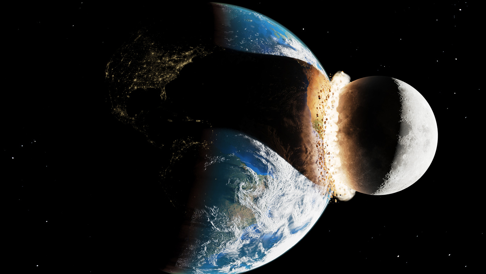 Exploring the Unthinkable: Earth and Moon Collision